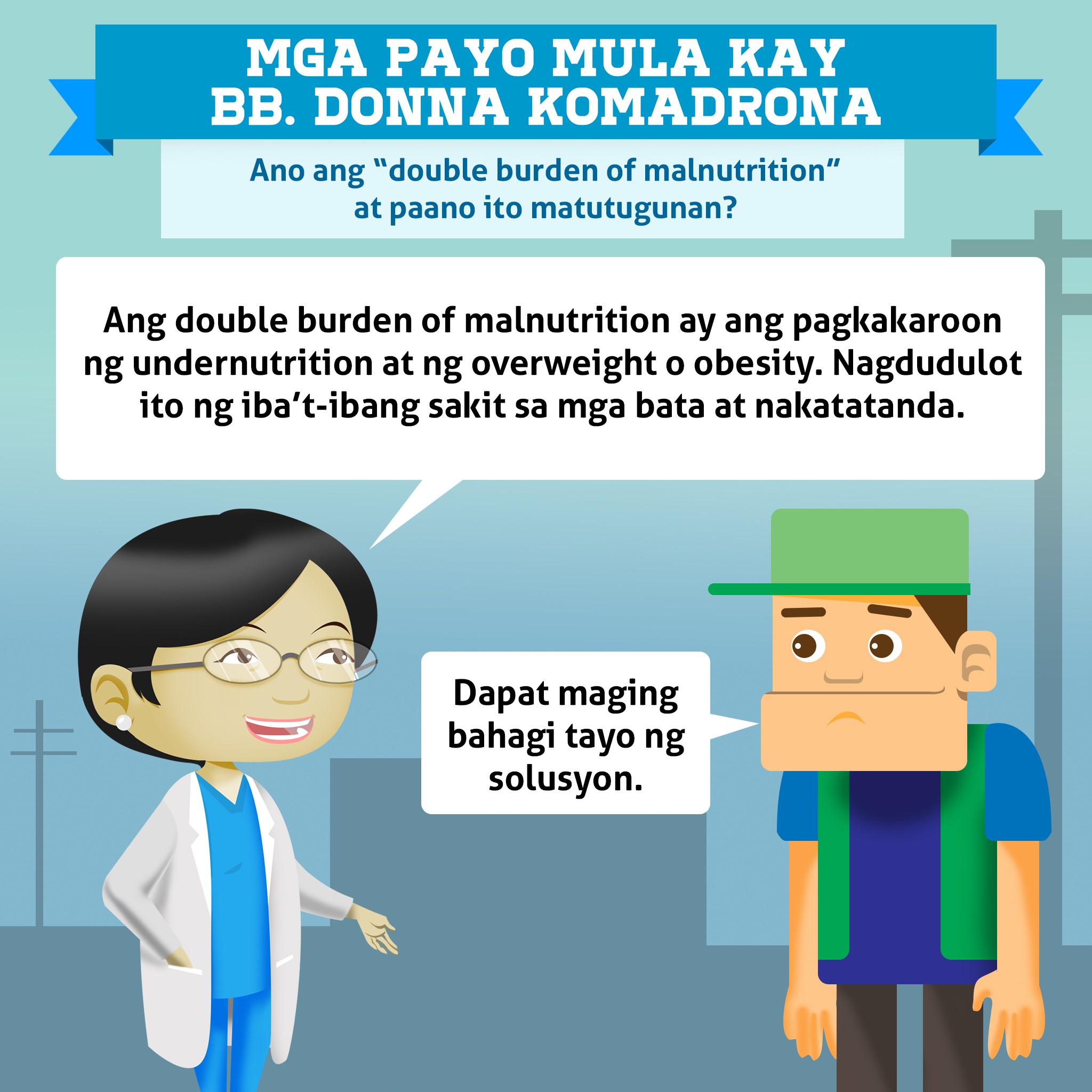 Ano ang "double burden of malnutrition" at paano ito matutugunan?